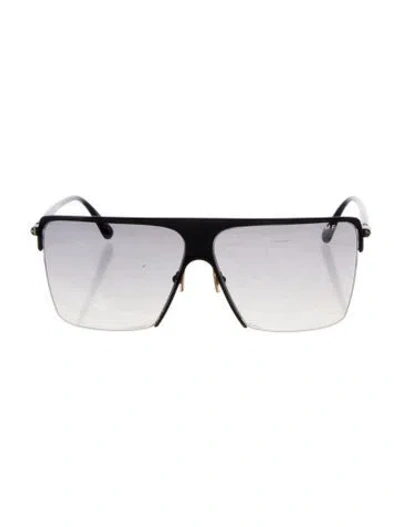 Pre-owned Tom Ford Sofi Shield Sunglasses In Black