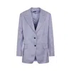 Tom Ford Purple Soft Fluid Twill Boyfriend Jacket In Multicolor