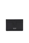 Tom Ford Soft Grain Leather T Line Cardholder In Black