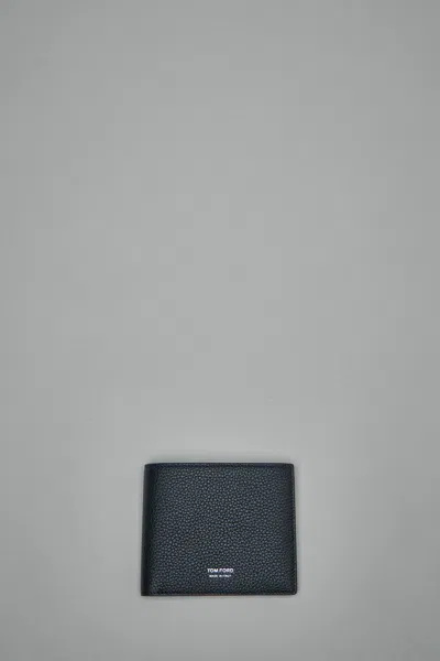Tom Ford Soft Grain Leather T Line Classic Bifold Wallet
