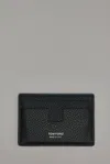 Tom Ford Soft Grain Leather T Line Classic Card Holder In Black