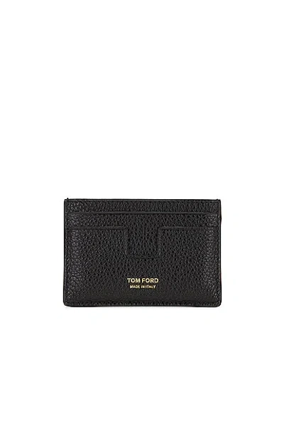 TOM FORD SOFT GRAIN LEATHER T LINE CLASSIC CARD HOLDER
