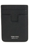 Tom Ford Soft Grain Magsafe Leather Card Case In 1n001 Black