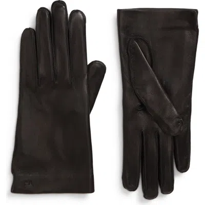 Tom Ford Soft Napa Sheepskin Leather Gloves In Black