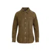 TOM FORD SOFT SUEDE BROWN LAMB LEATHER SHIRT