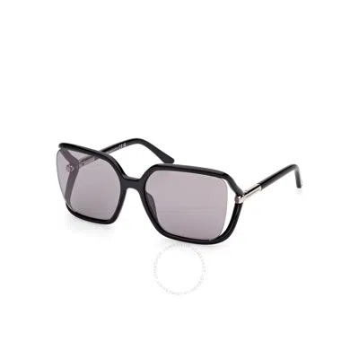 TOM FORD TOM FORD SOLANGE SMOKE MIRRIR BUTTERFLY LADIES SUNGLASSES FT1089 01C 60