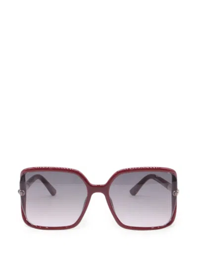 Pre-owned Tom Ford Solange-02 Square Sunglasses In Red