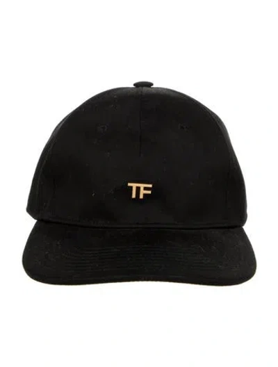 Pre-owned Tom Ford Solid Baseball Cap. In Black