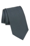 TOM FORD TOM FORD SOLID DIAGONAL WEAVE MULBERRY SILK TIE