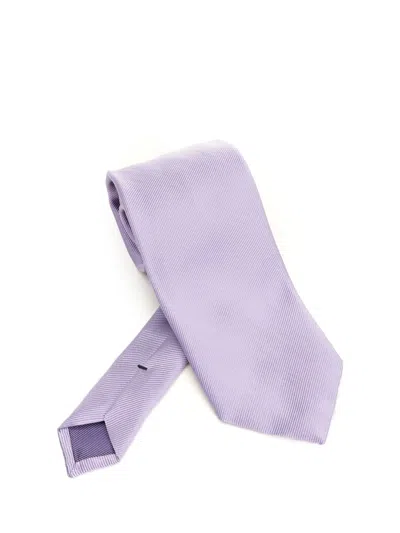 Tom Ford Solid Mogador Tie 8cm Ties And Bow Ties Violet In Purple