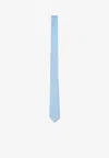 Tom Ford Solid Silk Tie Slim Textured Design In Blue