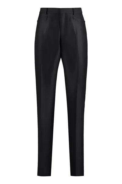 Tom Ford Sophisticated Black Wool Trousers For Men