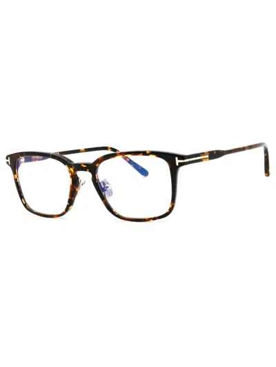 Tom Ford Sophisticated Rectangular Eyeglasses For Men In Pink