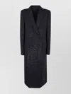 Tom Ford Sequined Wool Blend Crepe Double Breasted Coat Clothing In Black