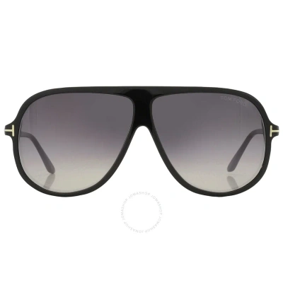 Tom Ford Spencer Smoke Gradient Pilot Men's Sunglasses Ft0998 01b 62 In Black