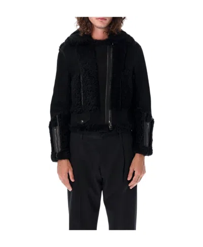 Tom Ford Spliced Casual Jacket In Black