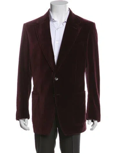 Pre-owned Tom Ford Sport Coat In Burgundy