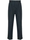 Tom Ford Tapered-leg Trousers In Blue