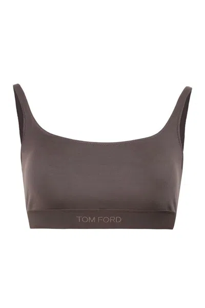 Tom Ford Sports Bra In Brown