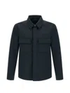 Tom Ford Overshirt With Front Concealed-buttons In Blue