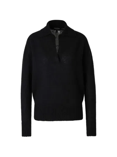 Tom Ford Spread-collar Sweater In Black