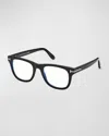 Tom Ford Square Blue Light-blocking Optical Glasses In Sblk