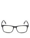 Tom Ford Blue Light Block Square Mens Eyeglasses Ft5758-b 001 54 In Black / Blue / Rose
