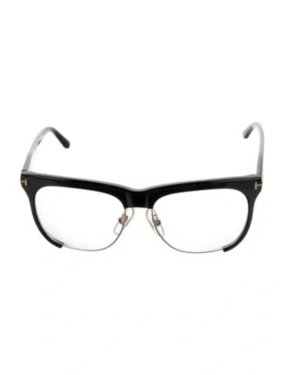Pre-owned Tom Ford Square Eyeglasses In Black