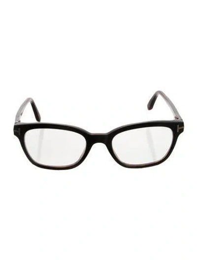 Pre-owned Tom Ford Square Eyeglasses In Black