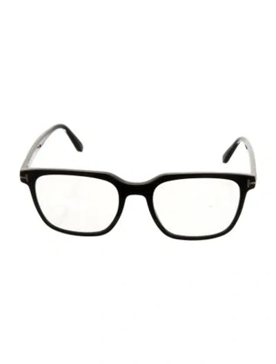 Pre-owned Tom Ford Square Eyeglasses In Black