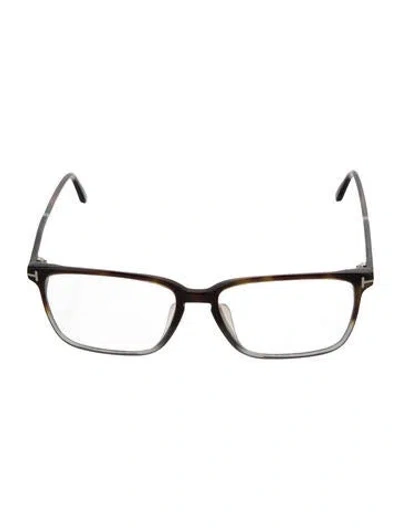 Pre-owned Tom Ford Square Eyeglasses In Black