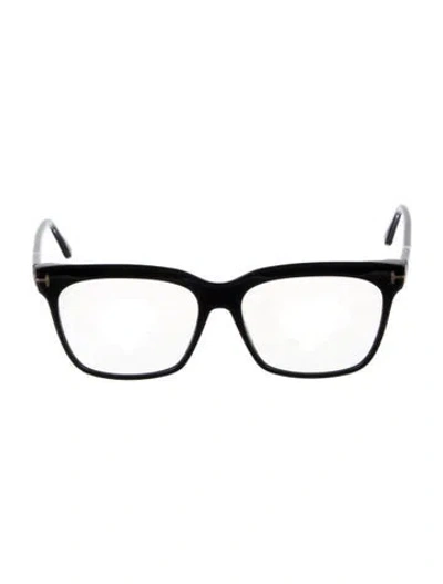 Pre-owned Tom Ford Square Eyeglasses In Black