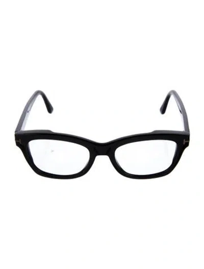 Pre-owned Tom Ford Square Eyeglasses In Black
