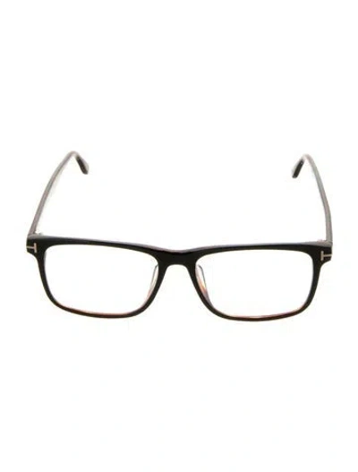 Pre-owned Tom Ford Square Eyeglasses In Black