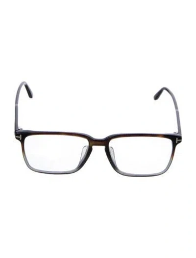 Pre-owned Tom Ford Square Eyeglasses In Black