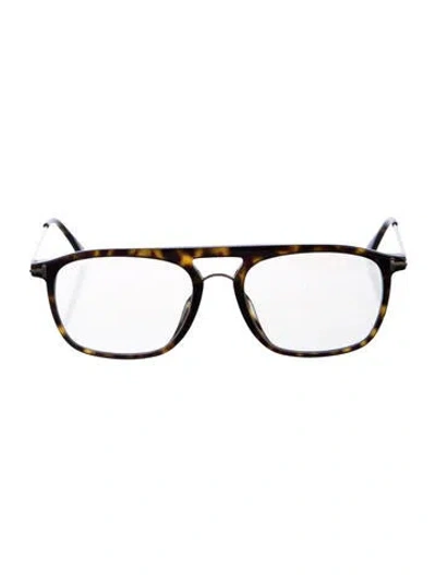 Pre-owned Tom Ford Square Eyeglasses In Black