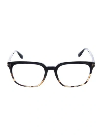 Pre-owned Tom Ford Square Eyeglasses In Black