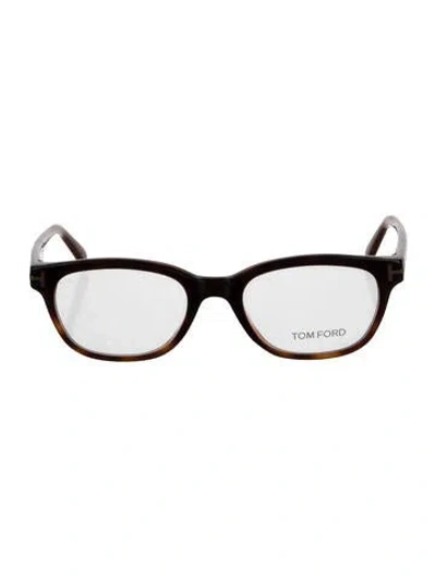 Pre-owned Tom Ford Square Eyeglasses In Black