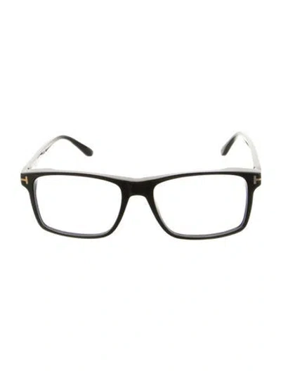 Pre-owned Tom Ford Square Eyeglasses In Black