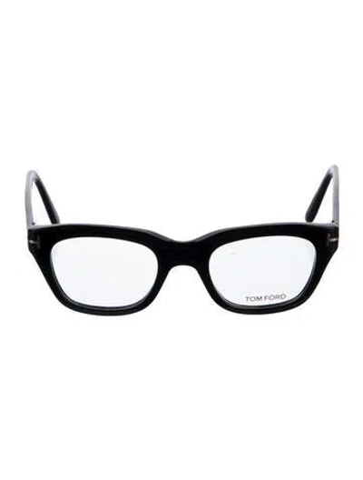 Pre-owned Tom Ford Square Eyeglasses In Black
