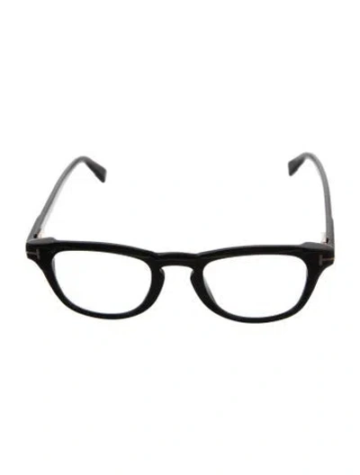 Pre-owned Tom Ford Square Eyeglasses In Black
