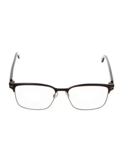 Pre-owned Tom Ford Square Eyeglasses In Black
