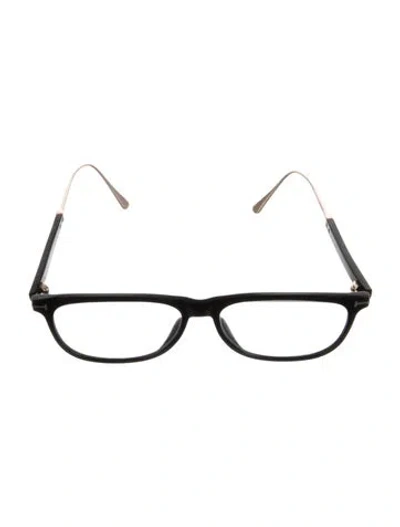Pre-owned Tom Ford Square Eyeglasses In Black