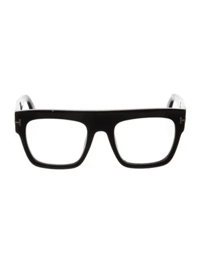 Pre-owned Tom Ford Square Eyeglasses In Black