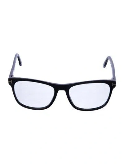 Pre-owned Tom Ford Square Eyeglasses In Black