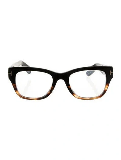 Pre-owned Tom Ford Square Eyeglasses In Black
