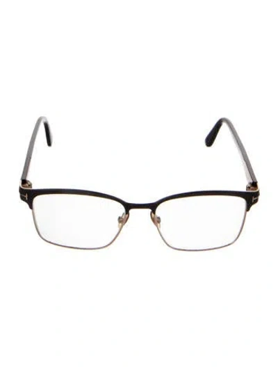 Pre-owned Tom Ford Square Eyeglasses In Black