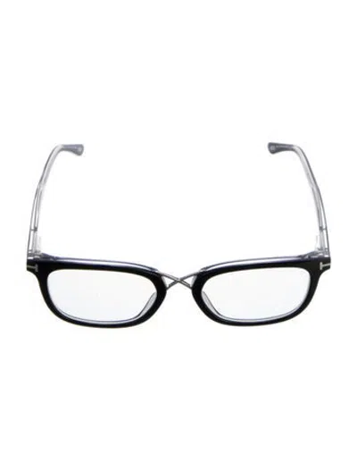 Pre-owned Tom Ford Square Eyeglasses In Black