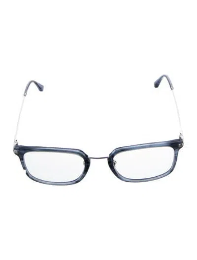 Pre-owned Tom Ford Square Eyeglasses In Blue