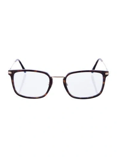 Pre-owned Tom Ford Square Eyeglasses In Brown